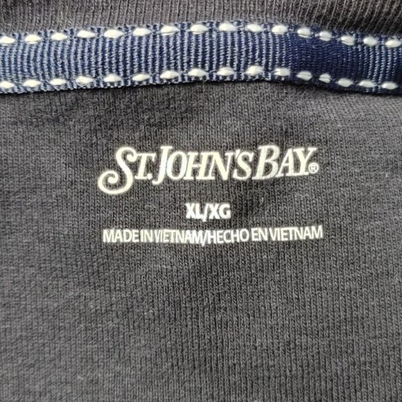 St.John's Bay Women's Black Classic Tee XL - Picture 3 of 4